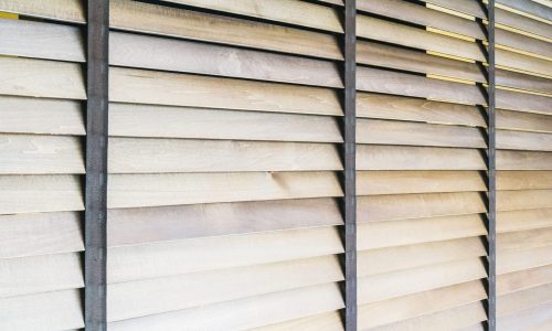 wooden blinds